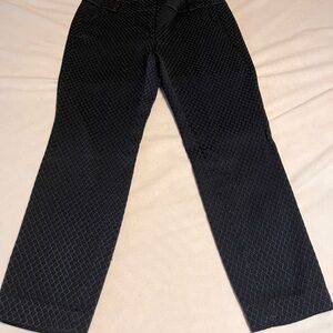Women’s Navy Blue Patterned Pants